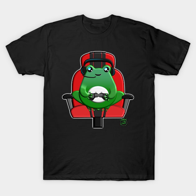 FrogLyfe Gamer T-Shirt by BellbirdDesign2